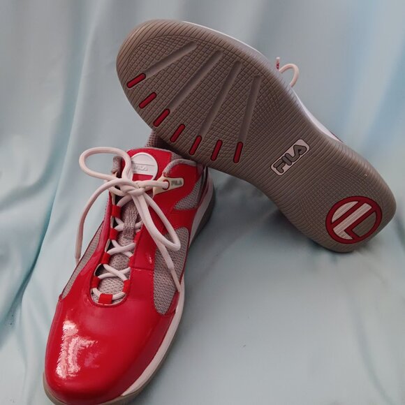 Vintage Fila Helmsman low-cut, red silver New Sneakers FW03581-647 Size 10.5 main image 5